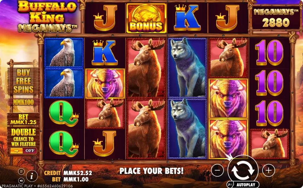 Buffalo King Megaways Slot Gameplay